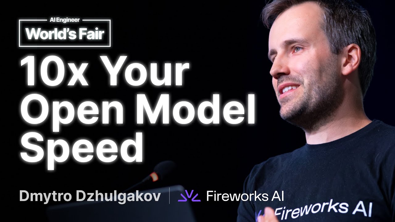 Dmytro Dzhulgakov speaking in an AI Engineer World's Fair video image