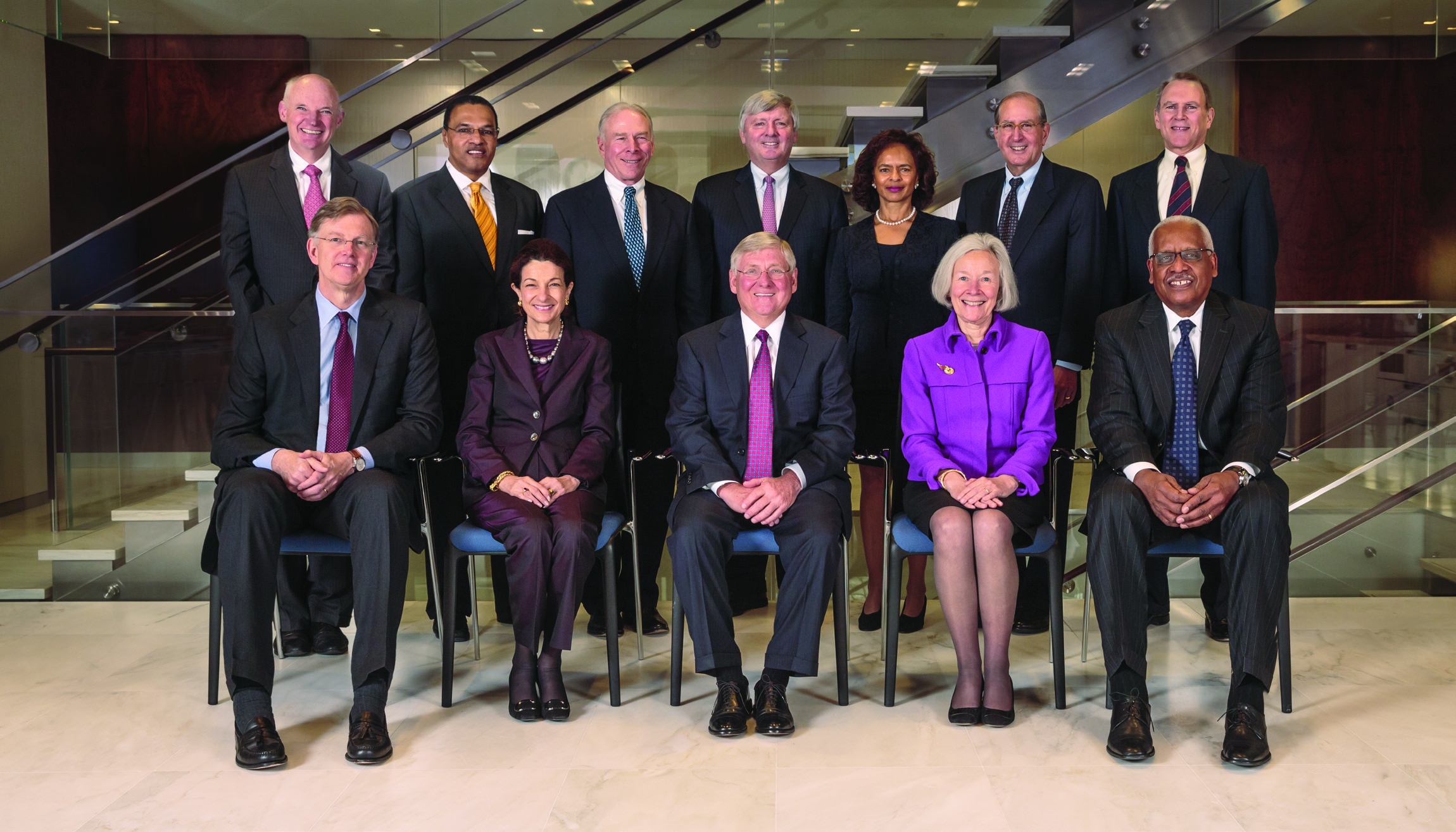 T. Rowe Price directors in the 2014 annual report; Donald B. Hebb Jr. stands third from the left in the back row.