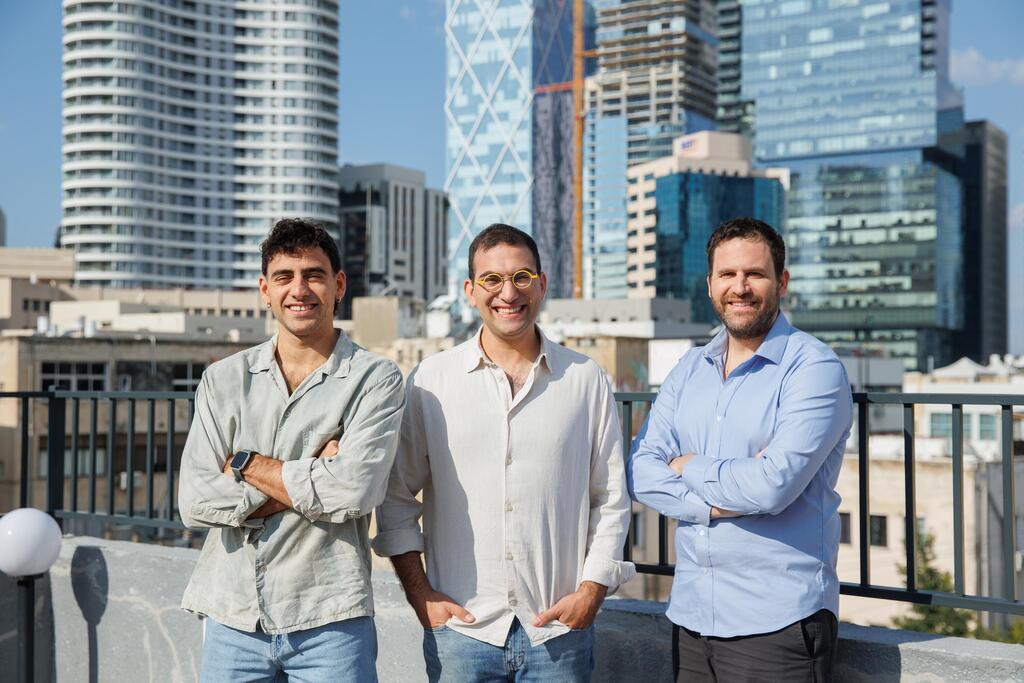 Dono co-founders photographed together on a rooftop in Tel Aviv