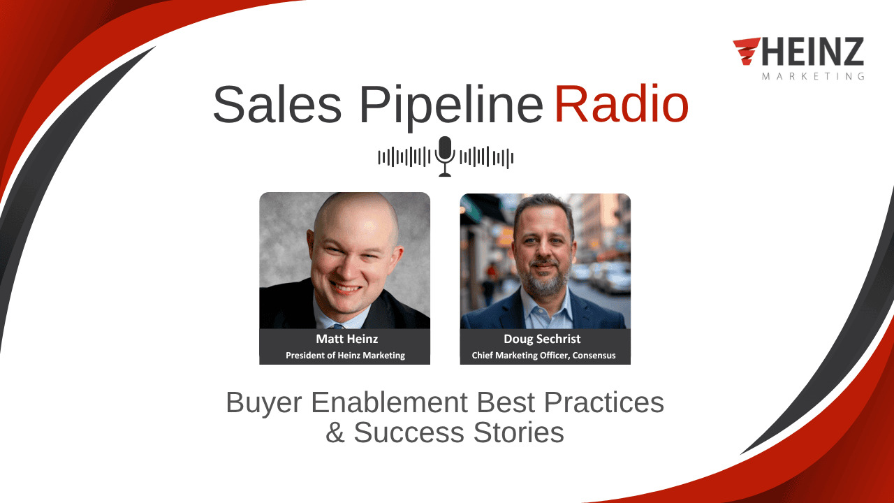 Sales Pipeline Radio artwork featuring host Matt Heinz and guest Doug Sechrist