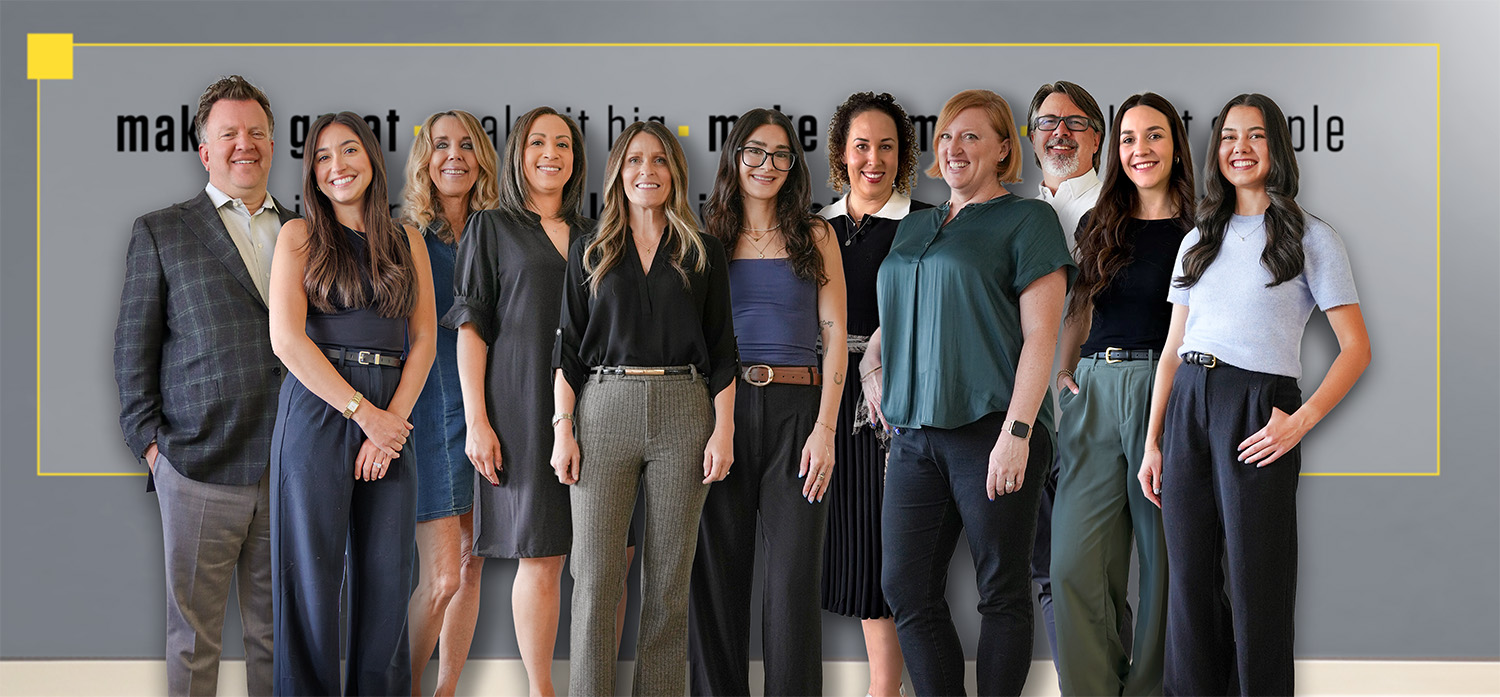 The dovetail solutions team standing together in its office