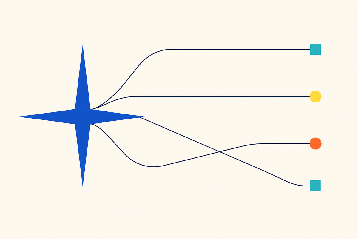 Abstract compass and network routes connecting geometric markets around the world