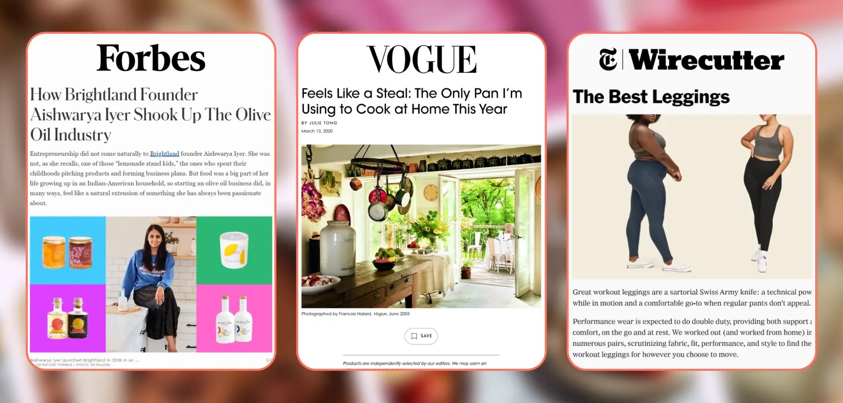 A grid of Dreamday client coverage in major consumer and business publications