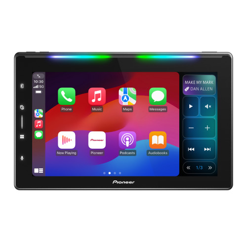 Pioneer in-dash multimedia receiver with a large touchscreen