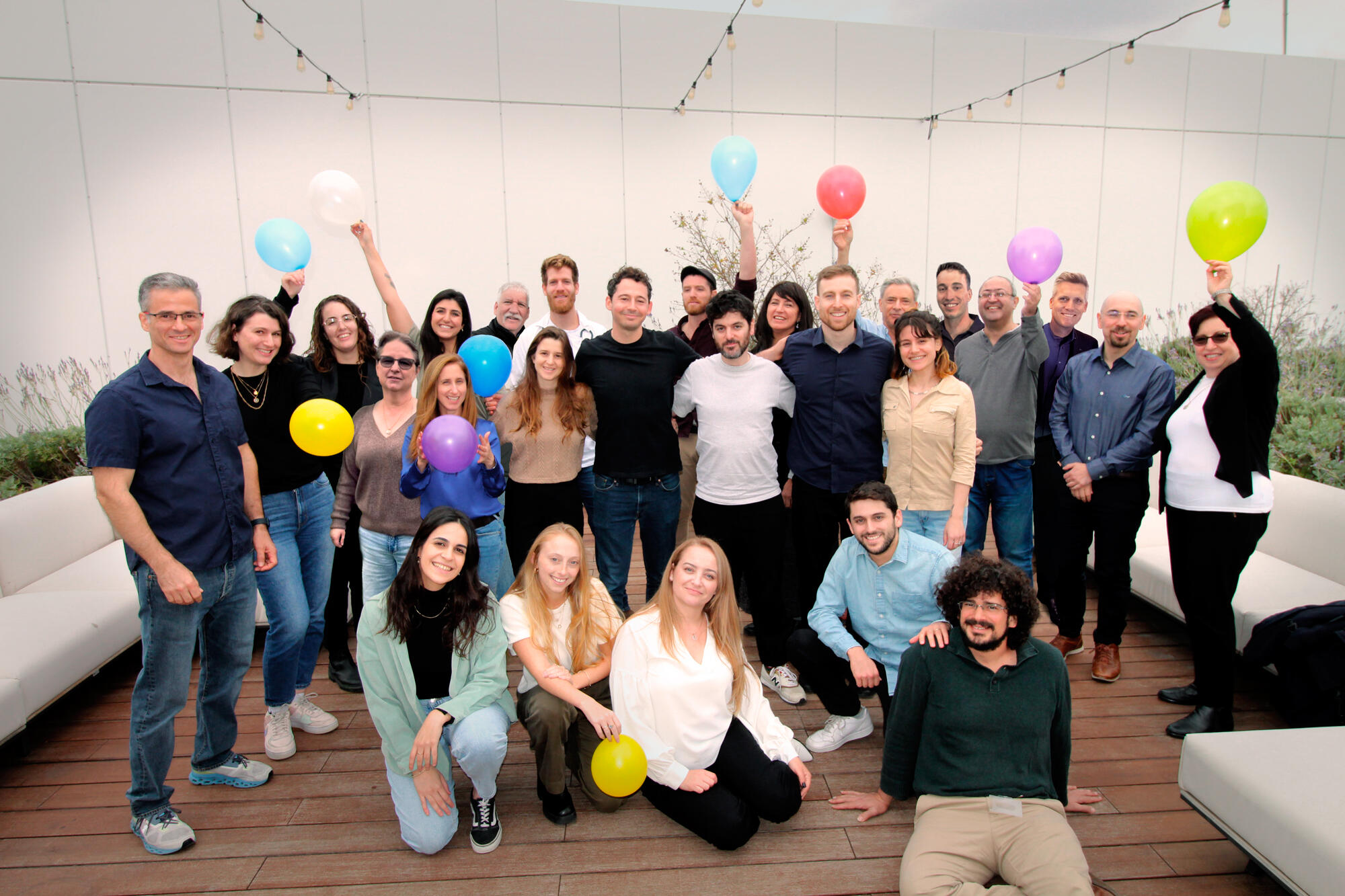 The Droxi team gathered for a company photograph