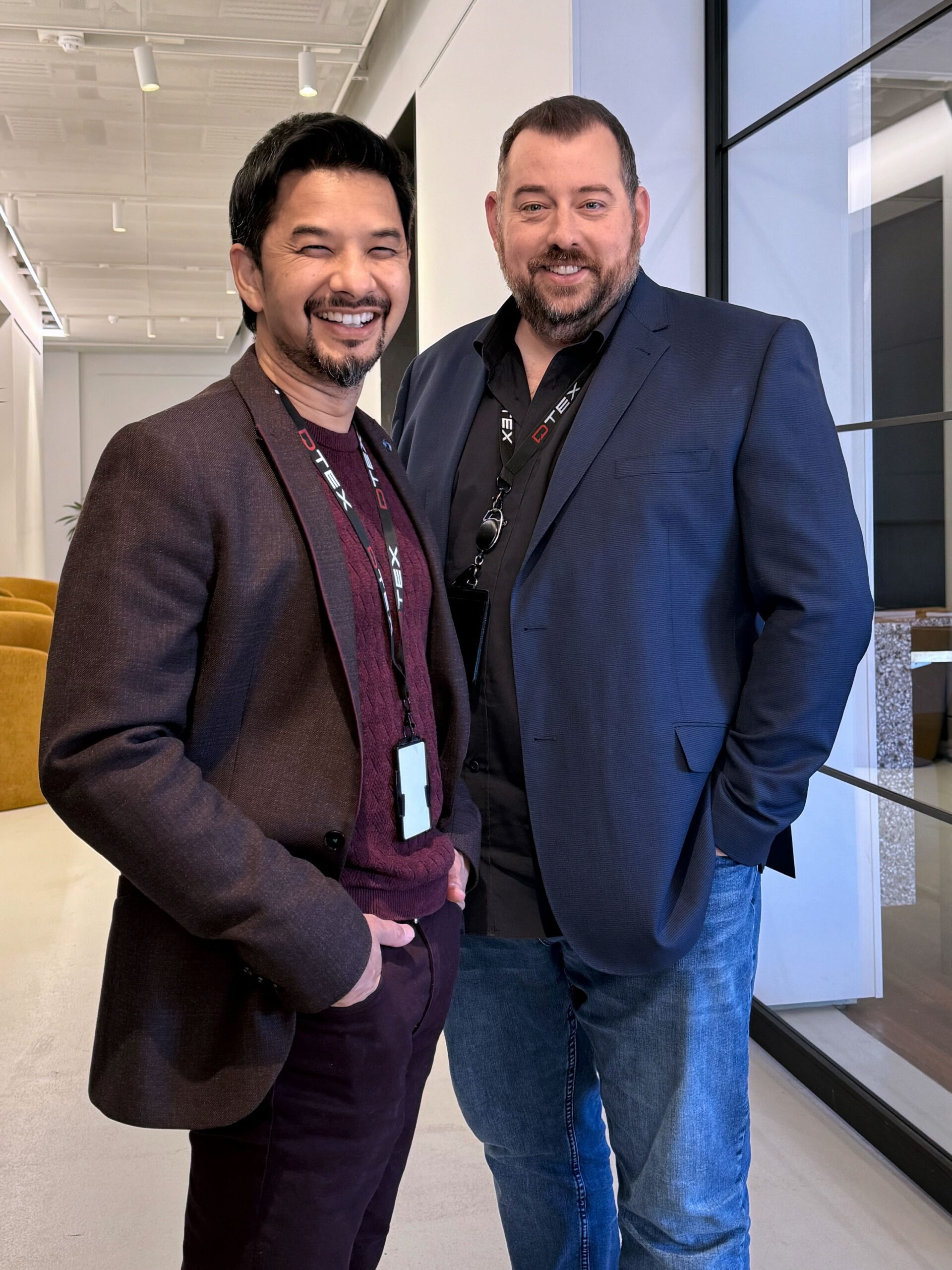 DTEX co-founders Mohan Koo, left, and Christiaan Nillissen, right