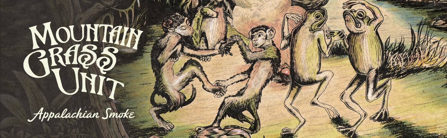 Illustrated artwork for Mountain Grass Unit's Appalachian Smoke