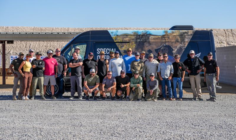 Participants gather for a group photograph at PrairieFire Nevada