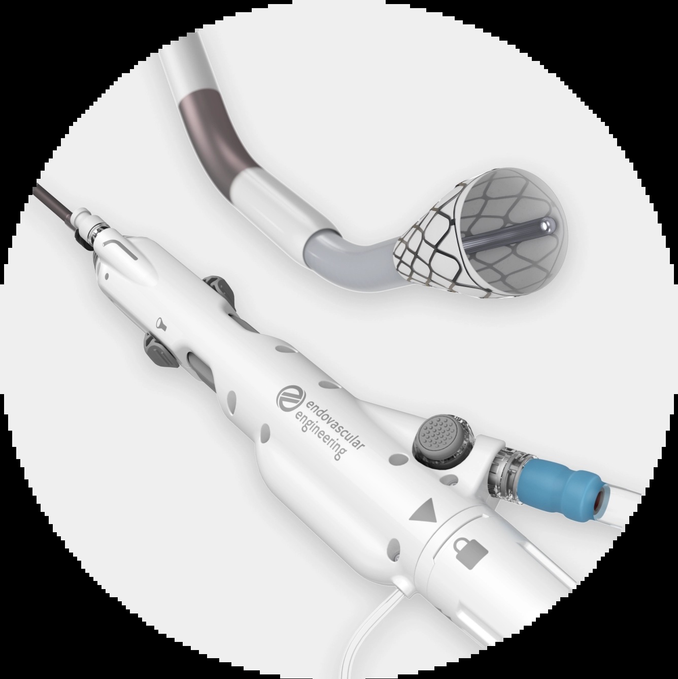 E2 Hēlo thrombectomy system product rendering
