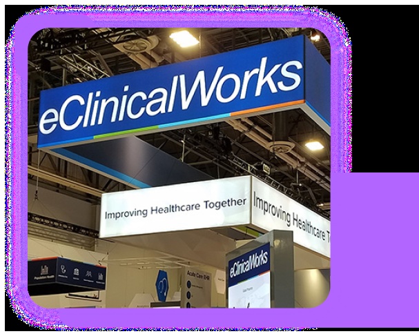 eClinicalWorks exhibition display pictured on its India About Us page