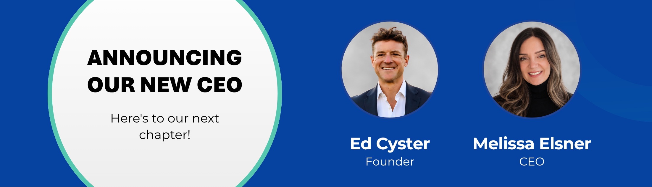 4media group announcement showing Ed Cyster as founder and Melissa Elsner as CEO