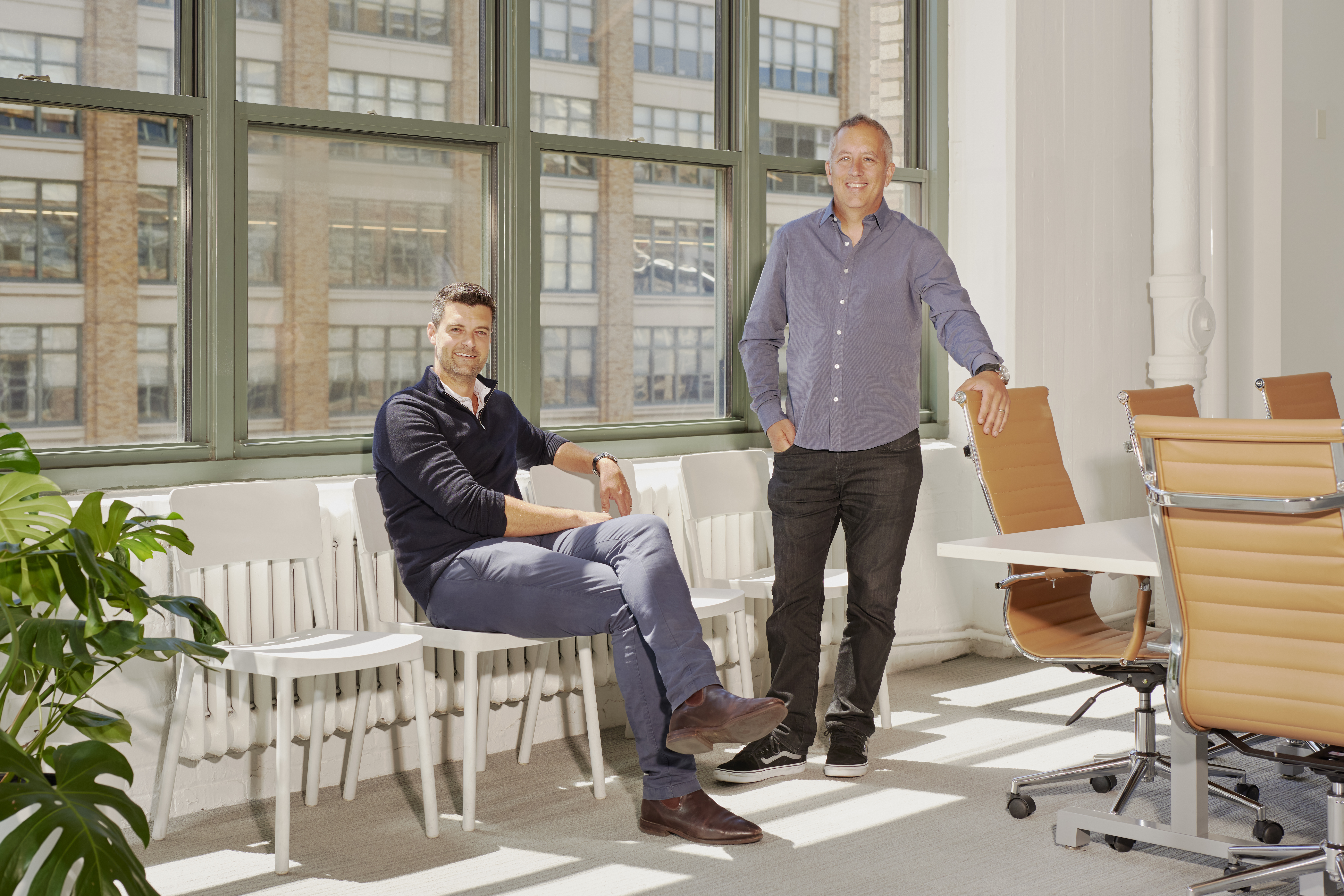Ed Robinson on the left and Brandon Krieg on the right, Stash co-founders