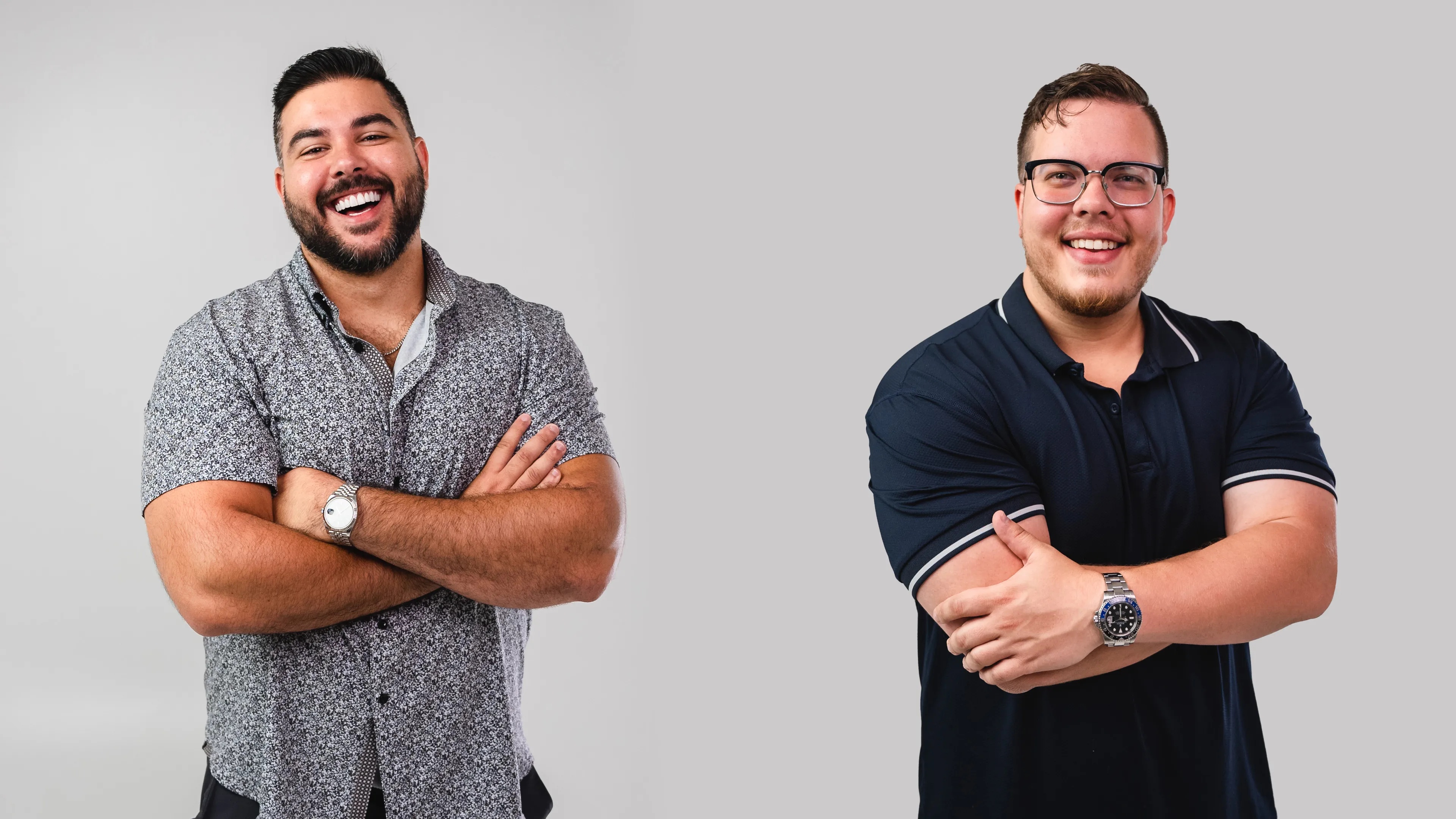 Eddie Maalouf, left, and Ashton Shanks in a photograph published by BAD Marketing