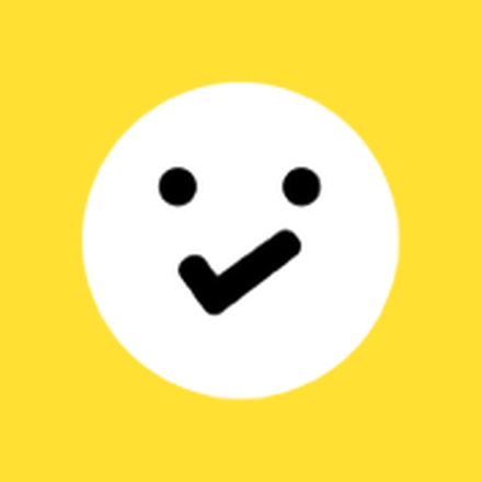Edorer logo - a smiley face whose smile is a checkmark