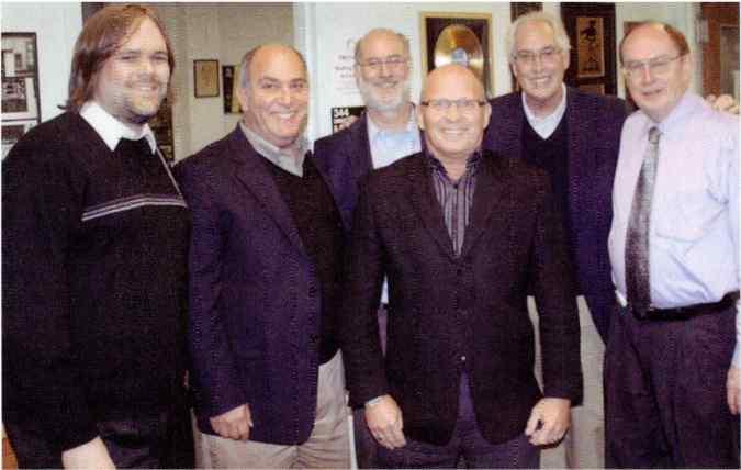 Edward K. Christian with Saga colleagues during a visit to Central Michigan University