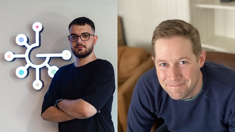 Efe Küçük on the left and Kevin O’Toole on the right in the 2022 Game Factory and Google for Startups partnership press image