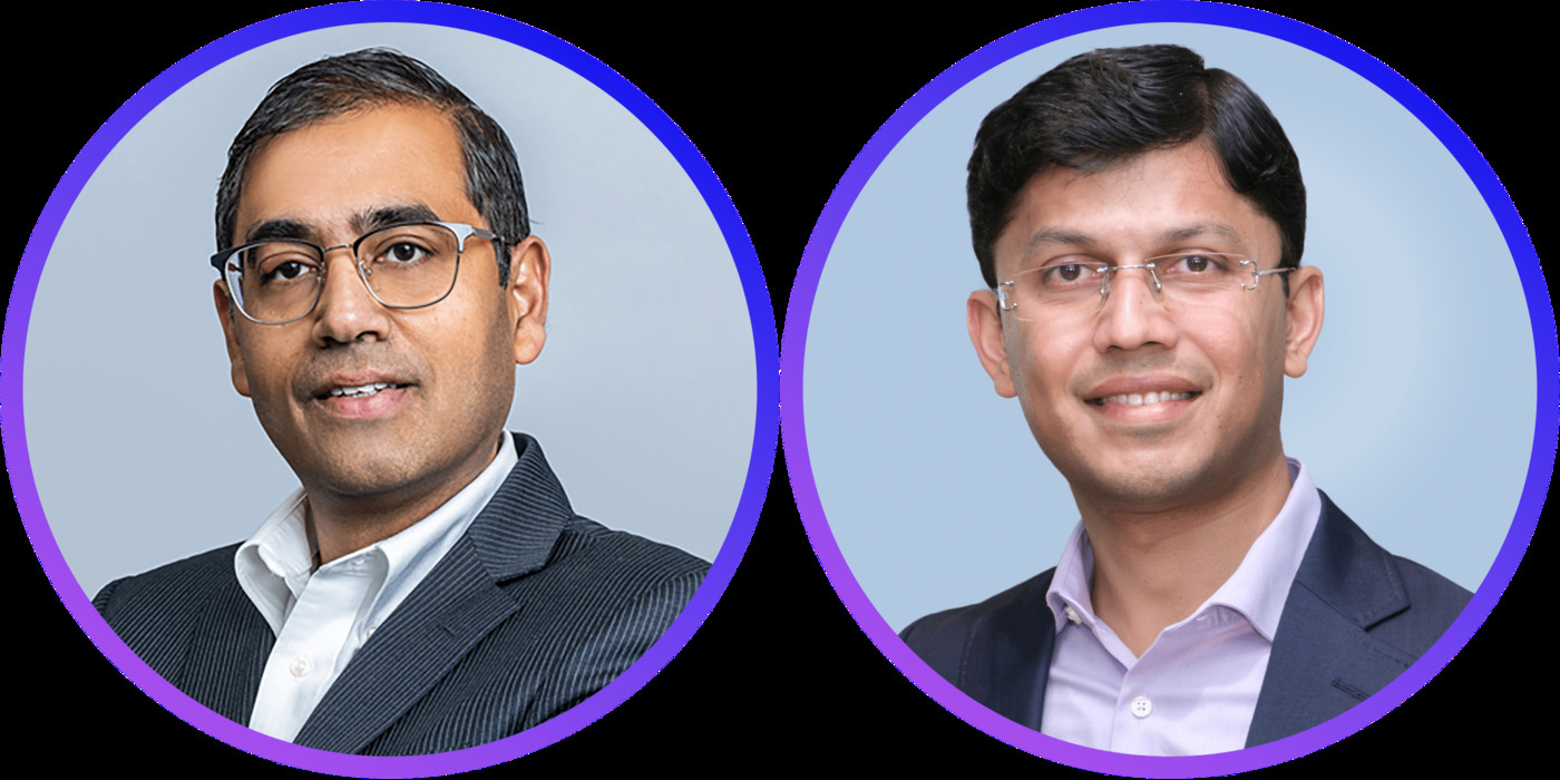 Eightfold AI co-founders Ashutosh Garg and Varun Kacholia