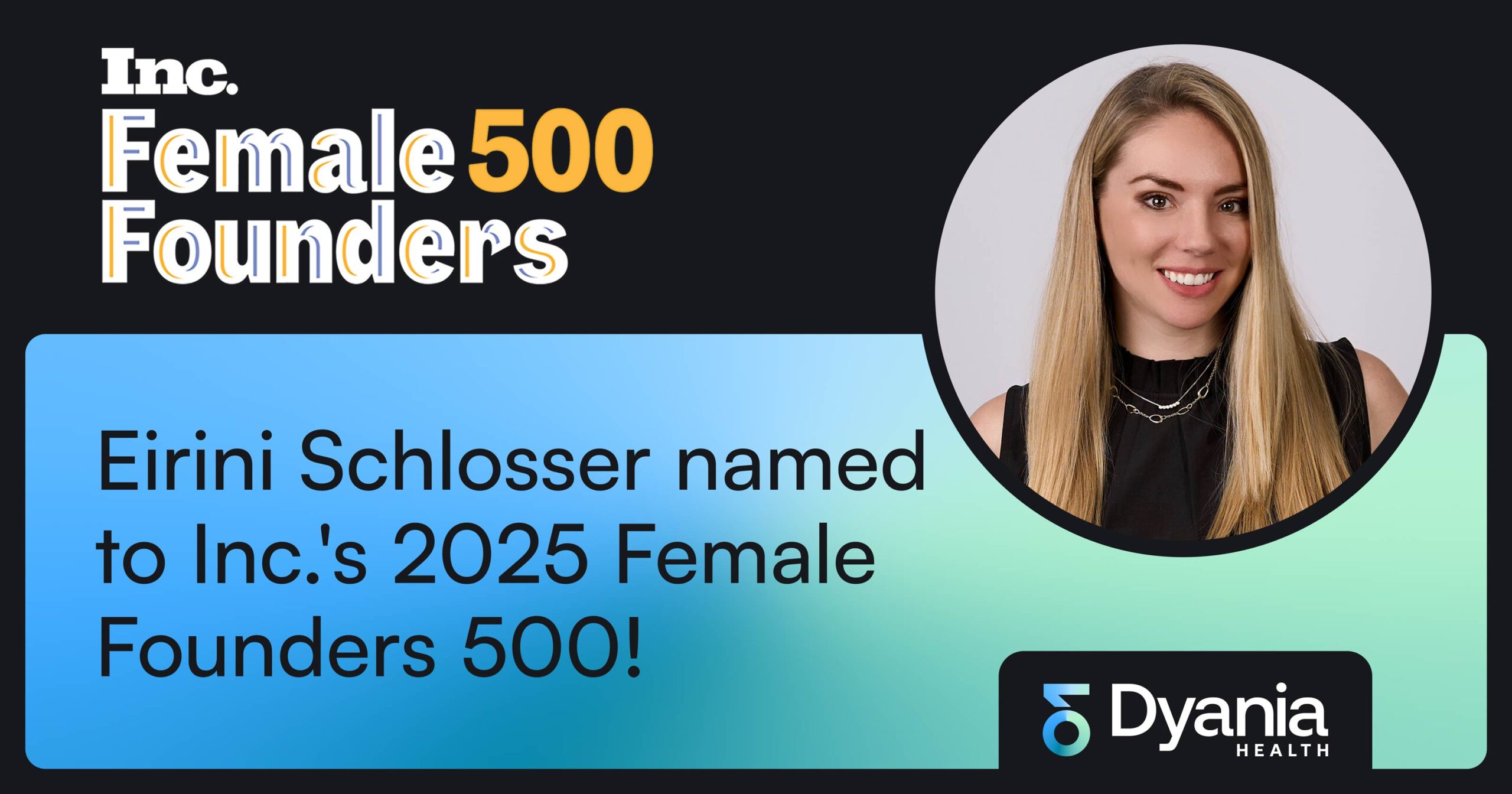 Eirini Schlosser, founder and CEO of Dyania Health