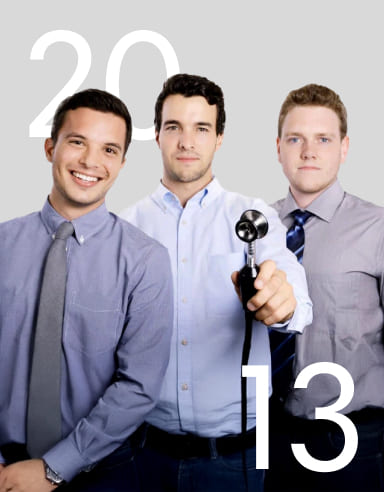 Eko founders Connor Landgraf, Jason Bellet and Tyler Crouch in 2013