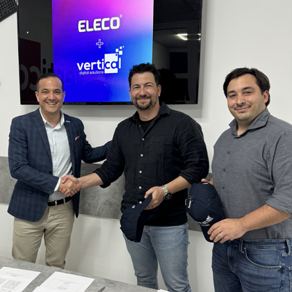 Three representatives at the Eleco and Vertical Digital acquisition meeting
