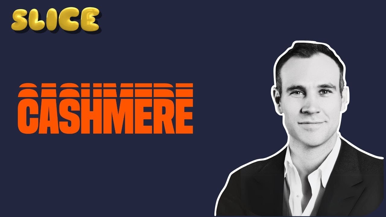 Slice podcast promotional artwork featuring Elia Infascelli beside the Cashmere name