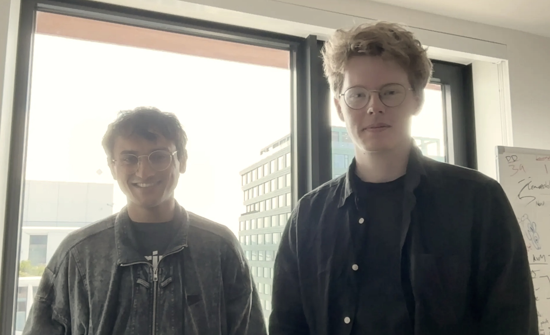 Co-founders Prithvi Raj, left, and Elias Almqvist, right