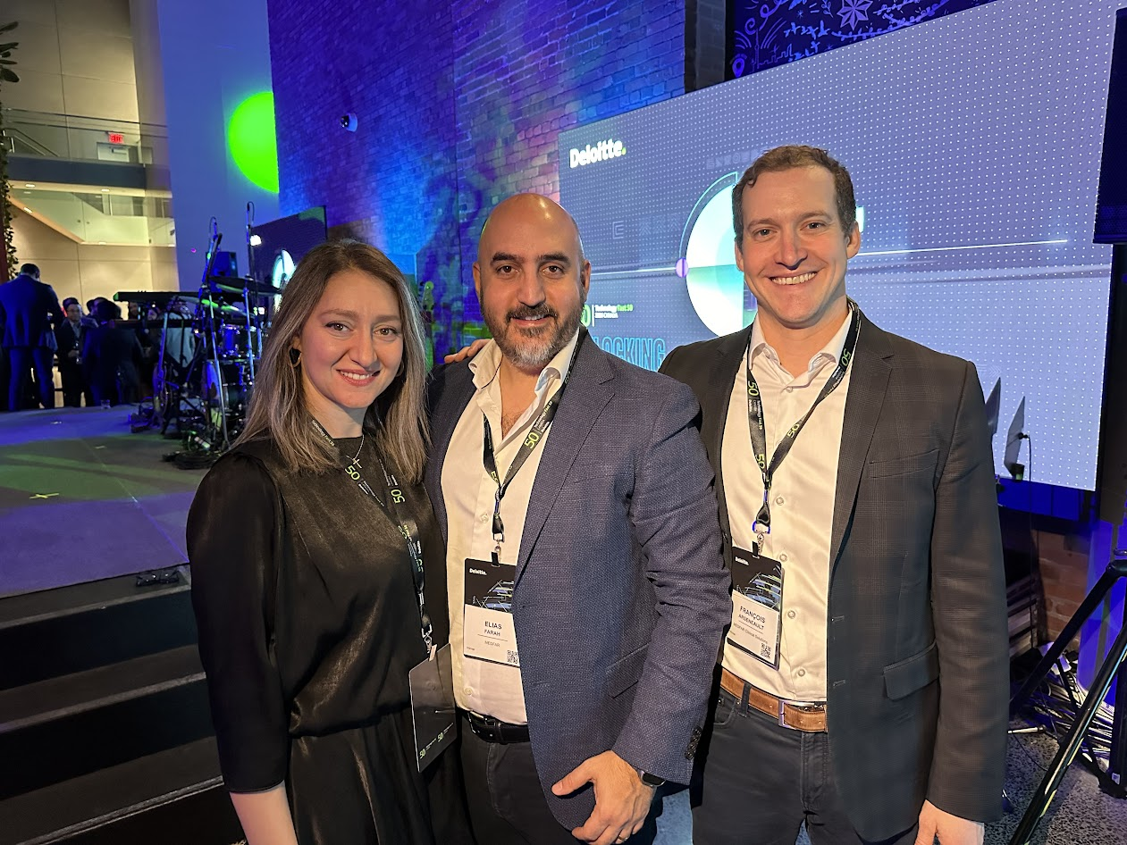 MEDFAR colleagues at the 2024 Deloitte gala, with Elias Farah in the centre