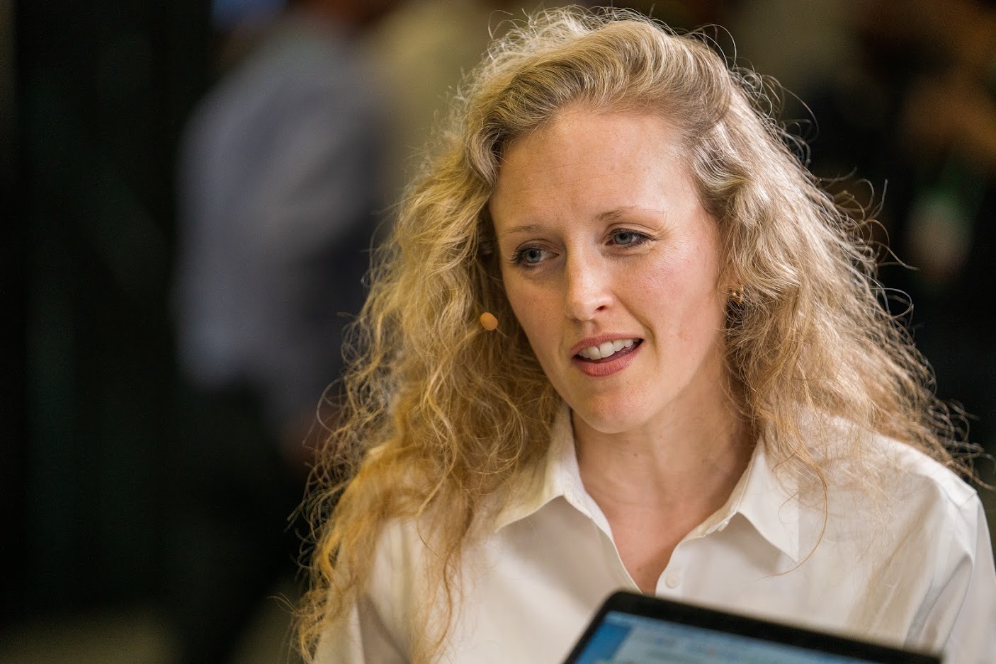 Ellison Anne Williams speaking with a headset microphone during a theCUBE interview at RSA Conference 2020