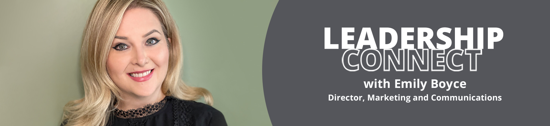 Teranet's Leadership Connect feature banner with Emily Boyce
