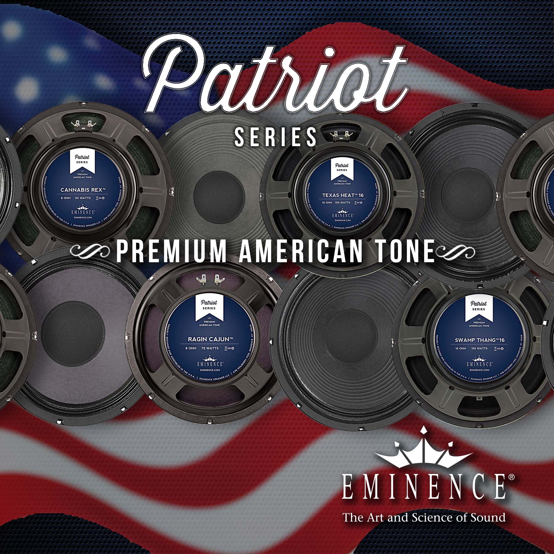 Eminence Patriot series guitar speaker, front view