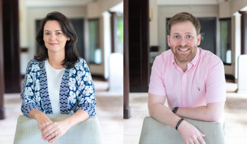 Emma Butler, left, and Philip Weiner, right, in the press photograph accompanying their regional leadership appointments