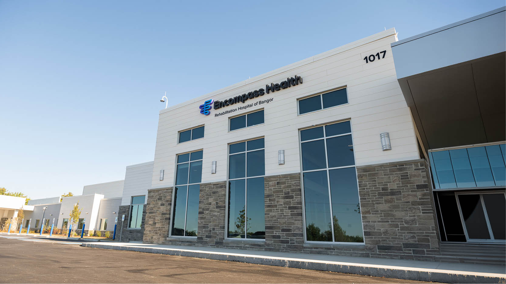 Exterior of Encompass Health Rehabilitation Hospital of Bangor