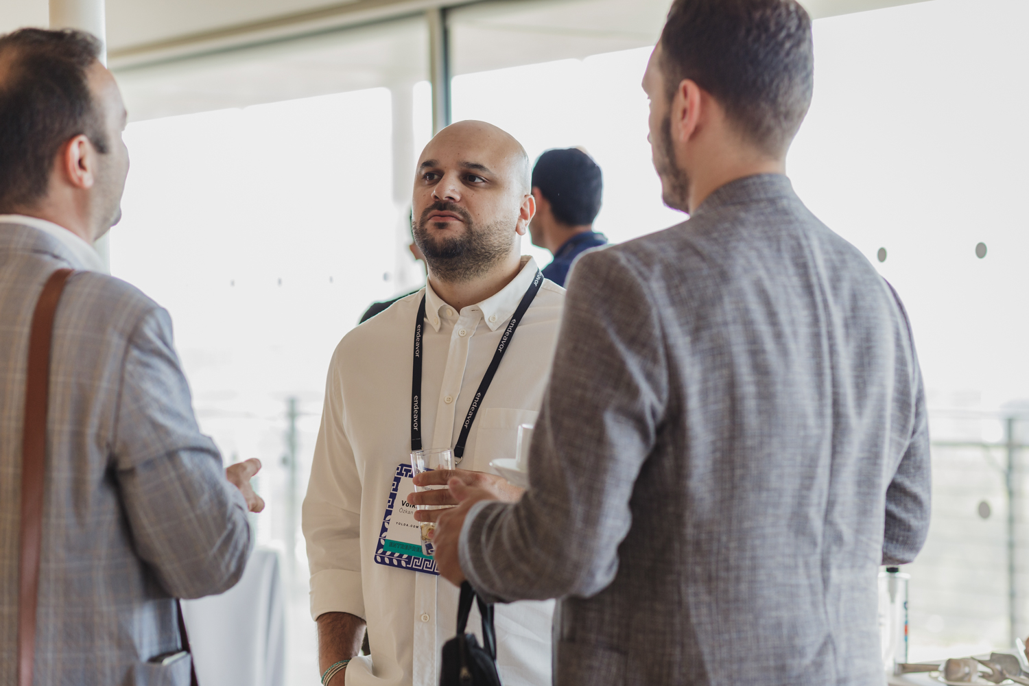Participants talking at a global Endeavor gathering