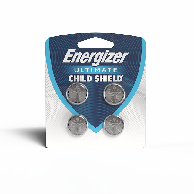 Four-pack of Energizer Ultimate Child Shield coin lithium batteries