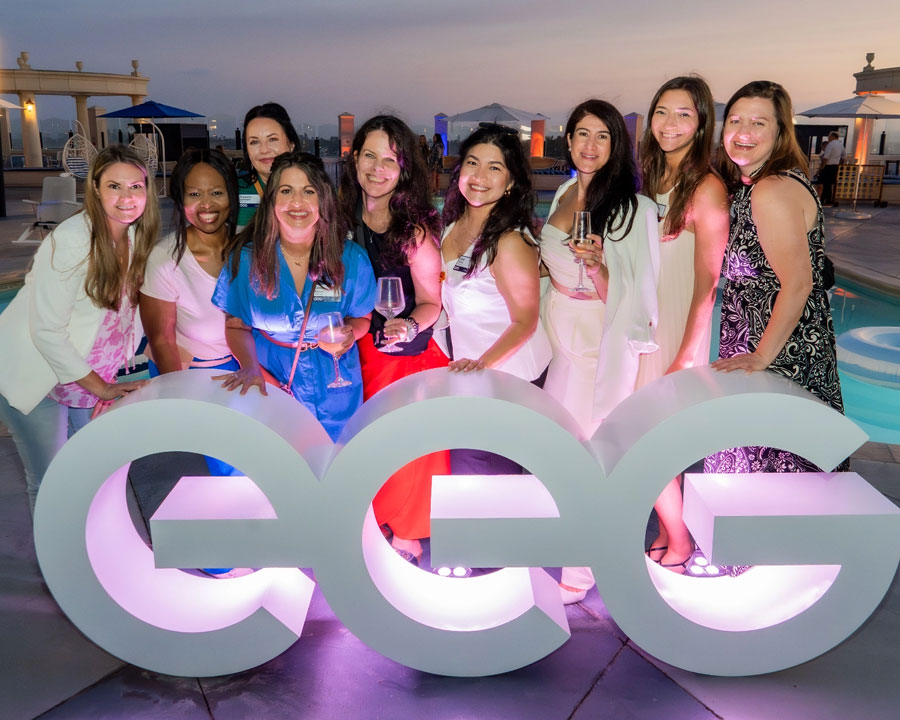 EEG employees at a company appreciation gathering