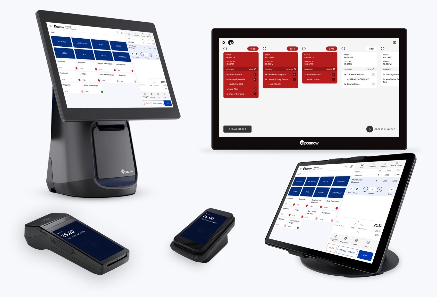 Epos Now countertop terminals, handheld devices and other POS hardware