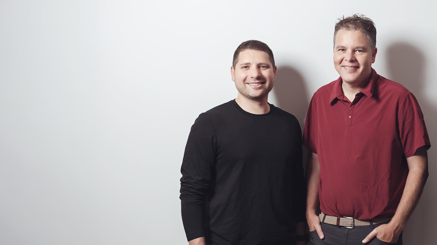 Zach Greenberger, left, and Eran Shir, right, photographed together for Invested.