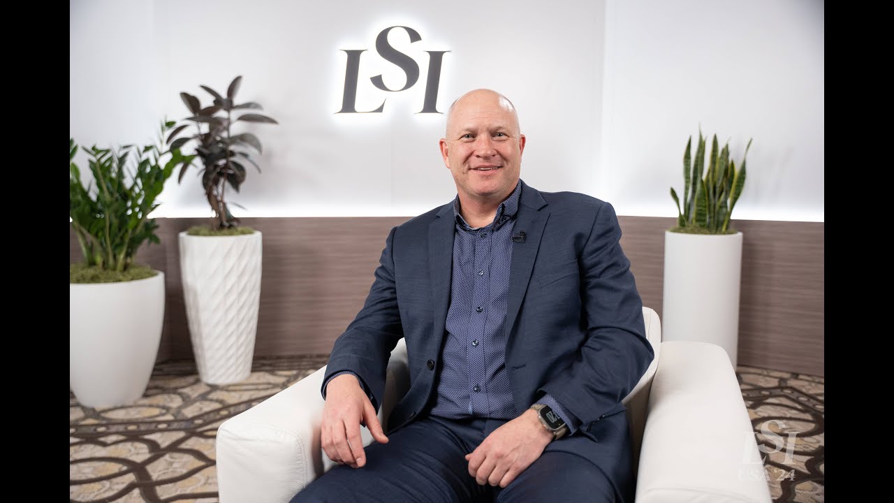 Eric Goslau seated in the LSI studio during a 2024 interview