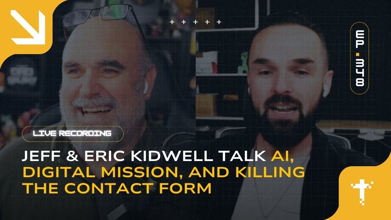 Jeff Reed and Eric Kidwell discussing AI and digital ministry during episode 348 of The Church Digital