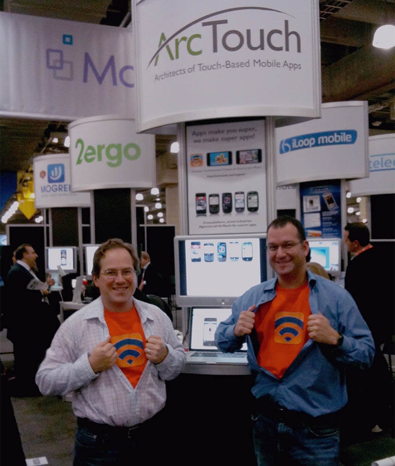 Eric Shapiro and Adam Fingerman at an AdTech conference in New York in 2010