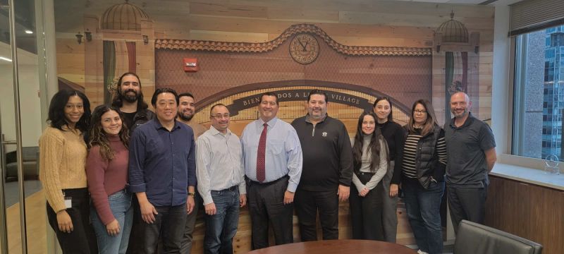 Ernesto Morales and a group of colleagues during North Star Alliances’ Chicago visit to Cabrera Capital Markets
