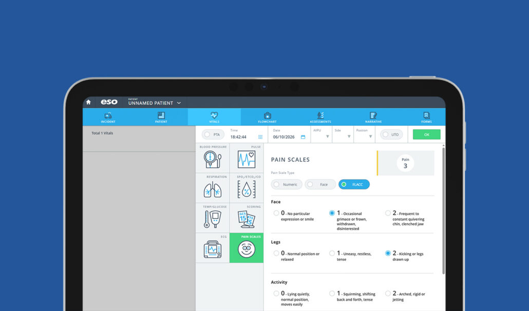 ESO Electronic Health Record product interface