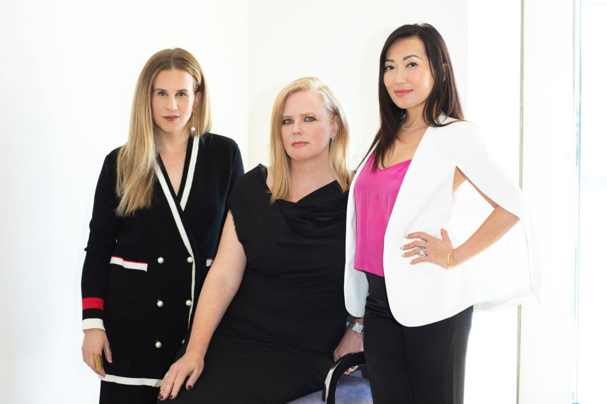 Estate Five founders Lynsey Eaton, Suzanne Droese and Tina Chen Craig standing together