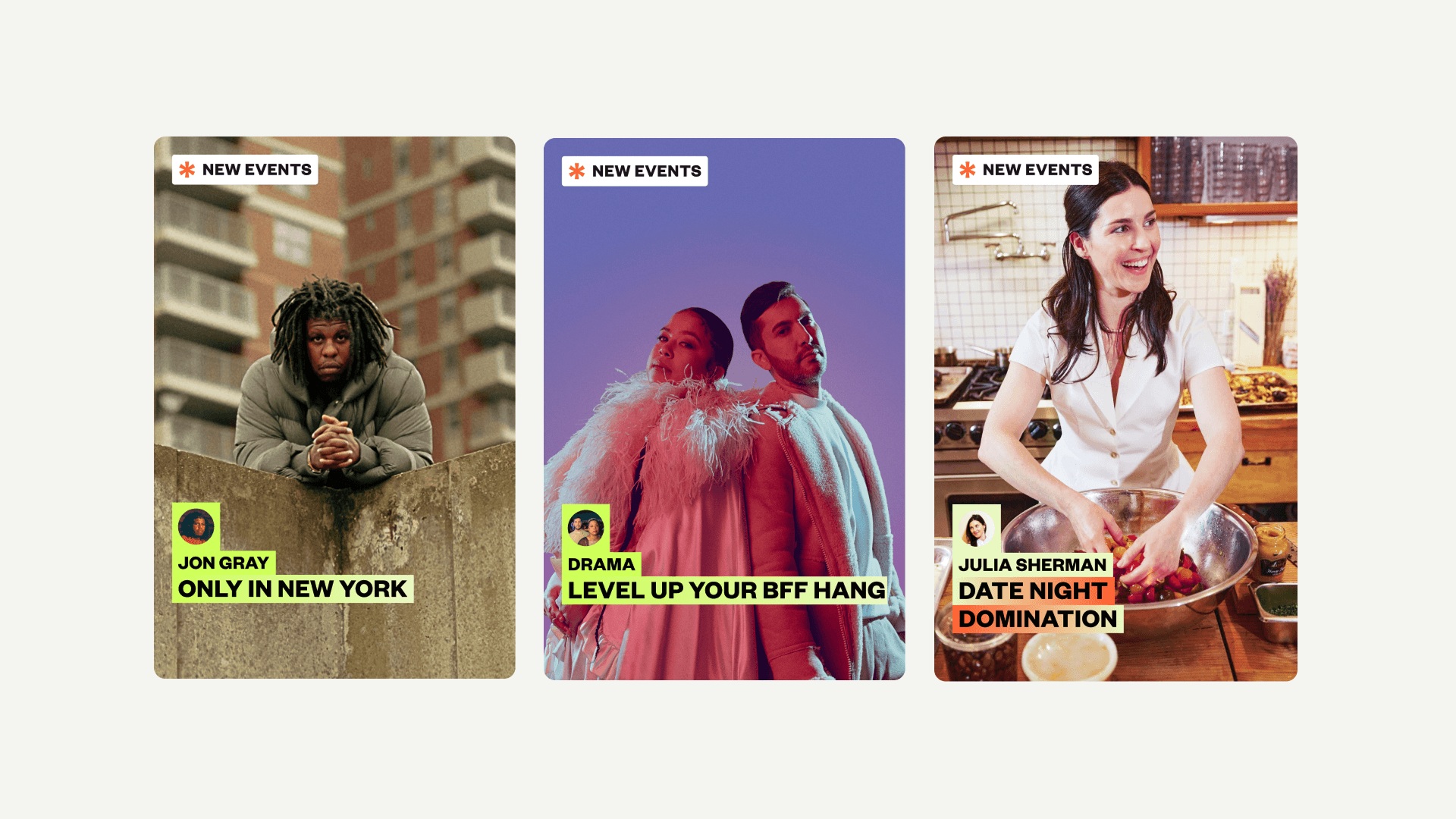 Eventbrite’s 2025 It-Lists launch artwork showing curated event recommendations in the consumer app