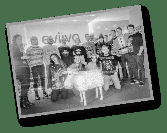 Members of the eviivo team together