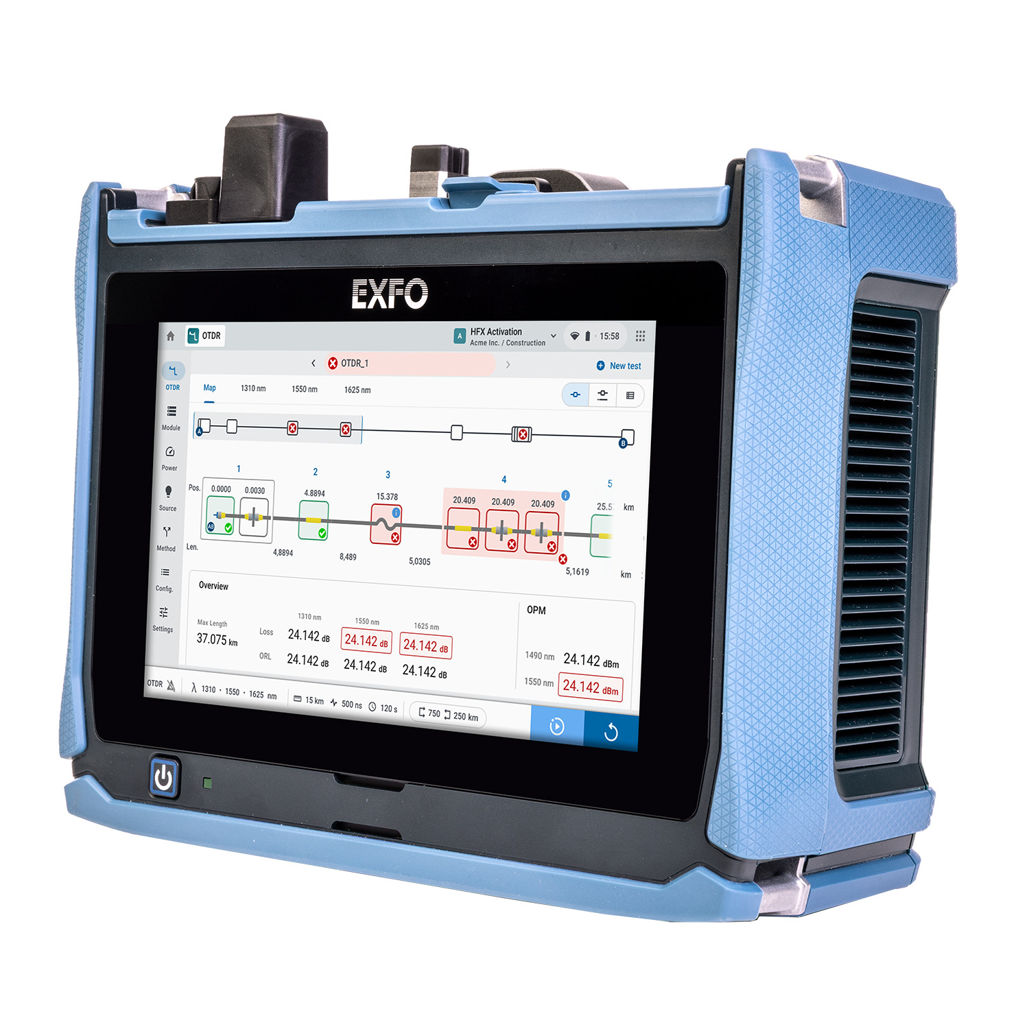 EXFO FTB Duo connected modular field test platform