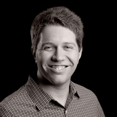 Garrett Camp, Expa’s founder, in a black-and-white portrait