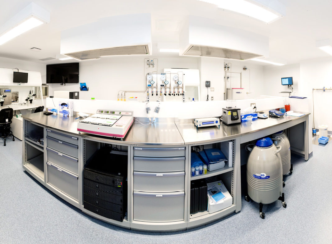Extend Fertility laboratory with benchtop equipment, incubators and a cryogenic storage vessel