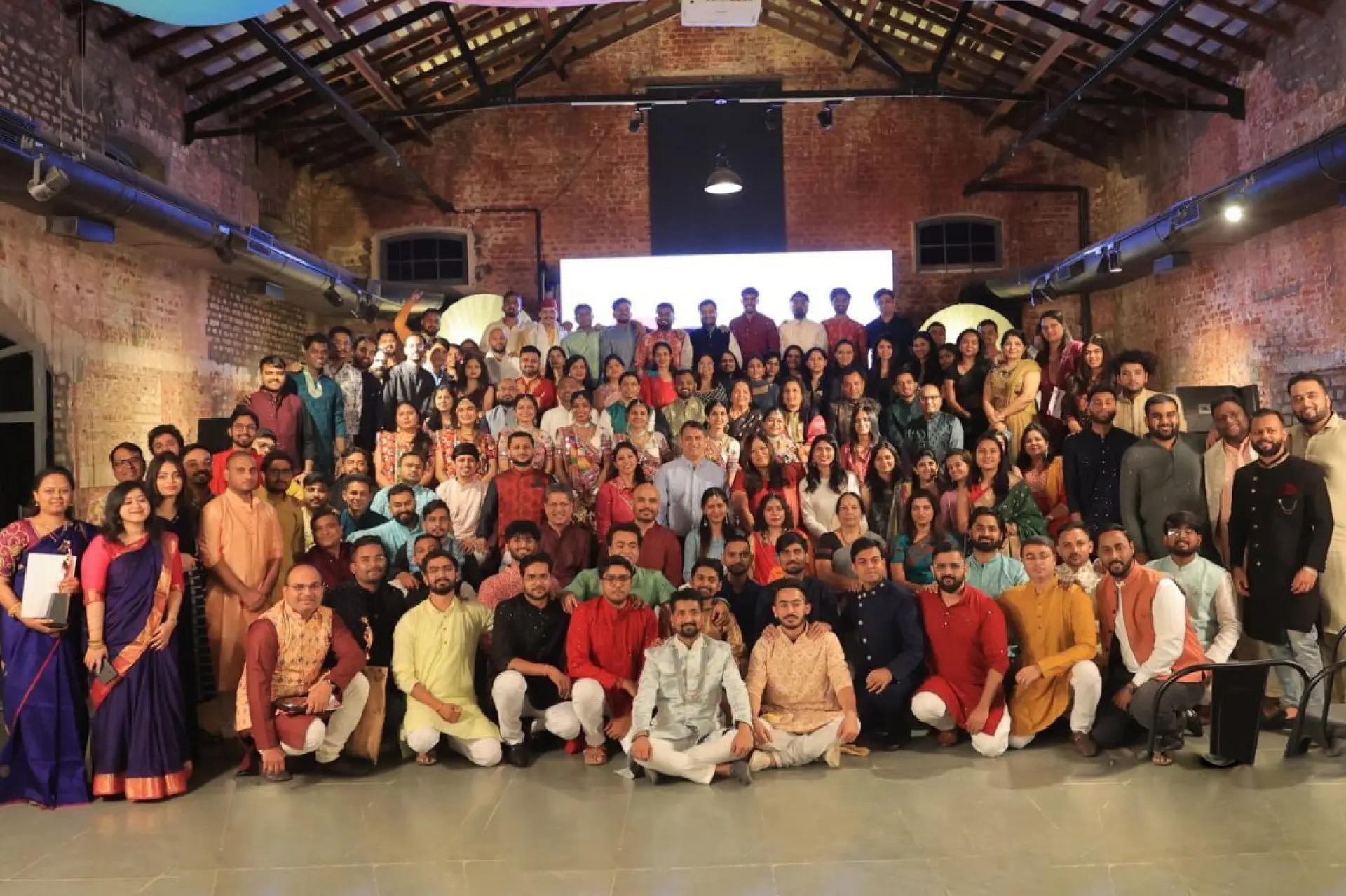 Exxat team members gathered for a group photograph