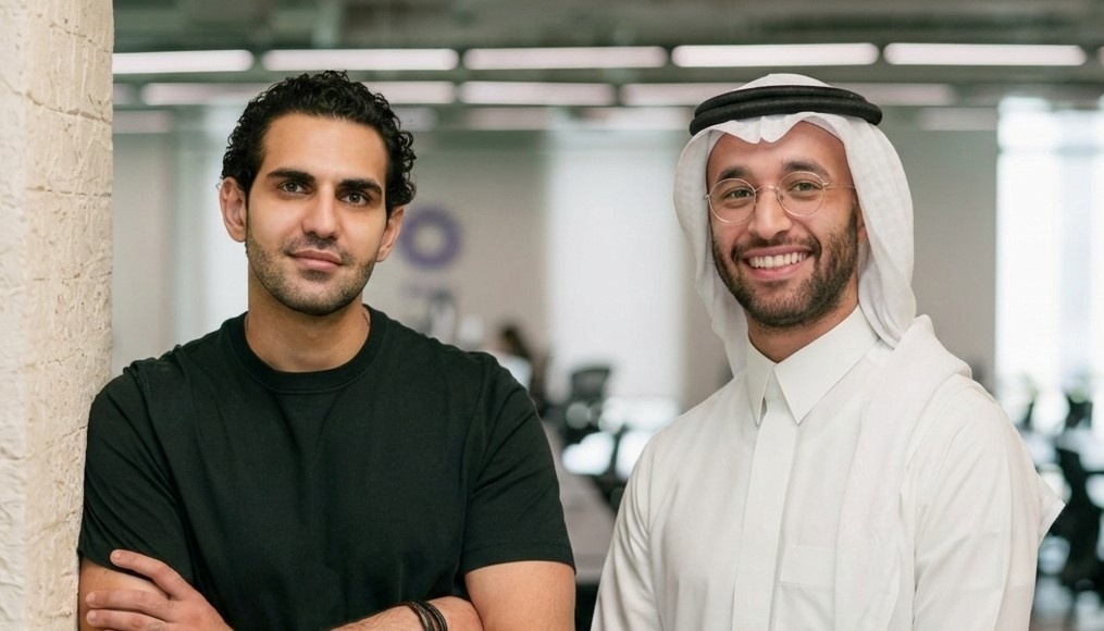 Faisal Toukan, left, with Lean Technologies co-founder Hisham Al-Falih